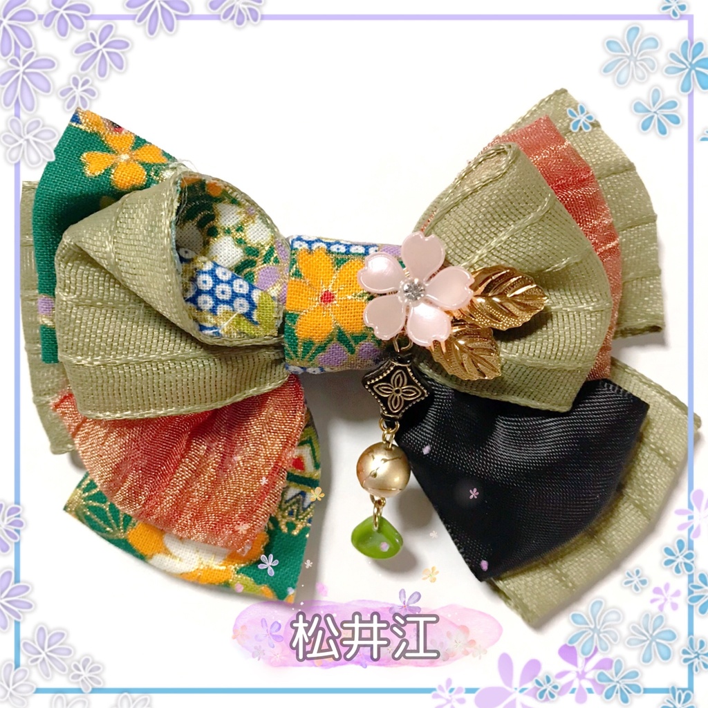 【刀剣乱舞イメージ】和柄リボンの桜♡ポニーフック