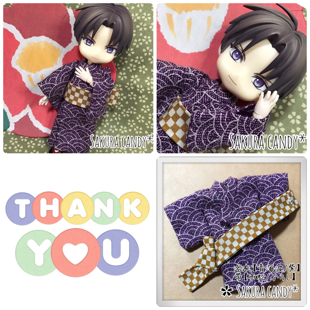 ☆お休み中☆【オビツ11】浴衣&帯☆2点セット