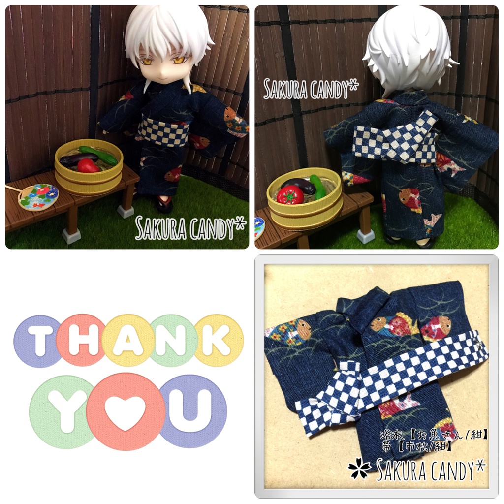 ☆お休み中☆【オビツ11】浴衣&帯☆2点セット