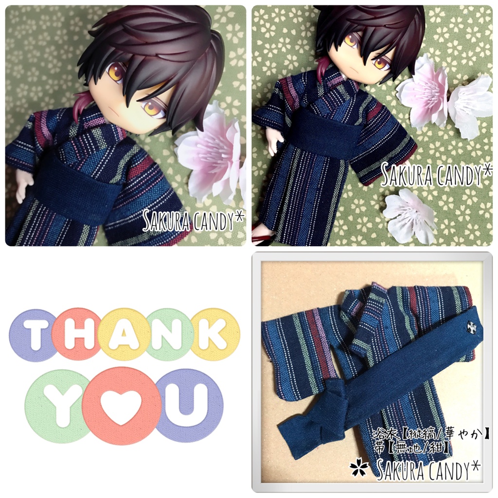 ☆お休み中☆【オビツ11】浴衣&帯☆2点セット