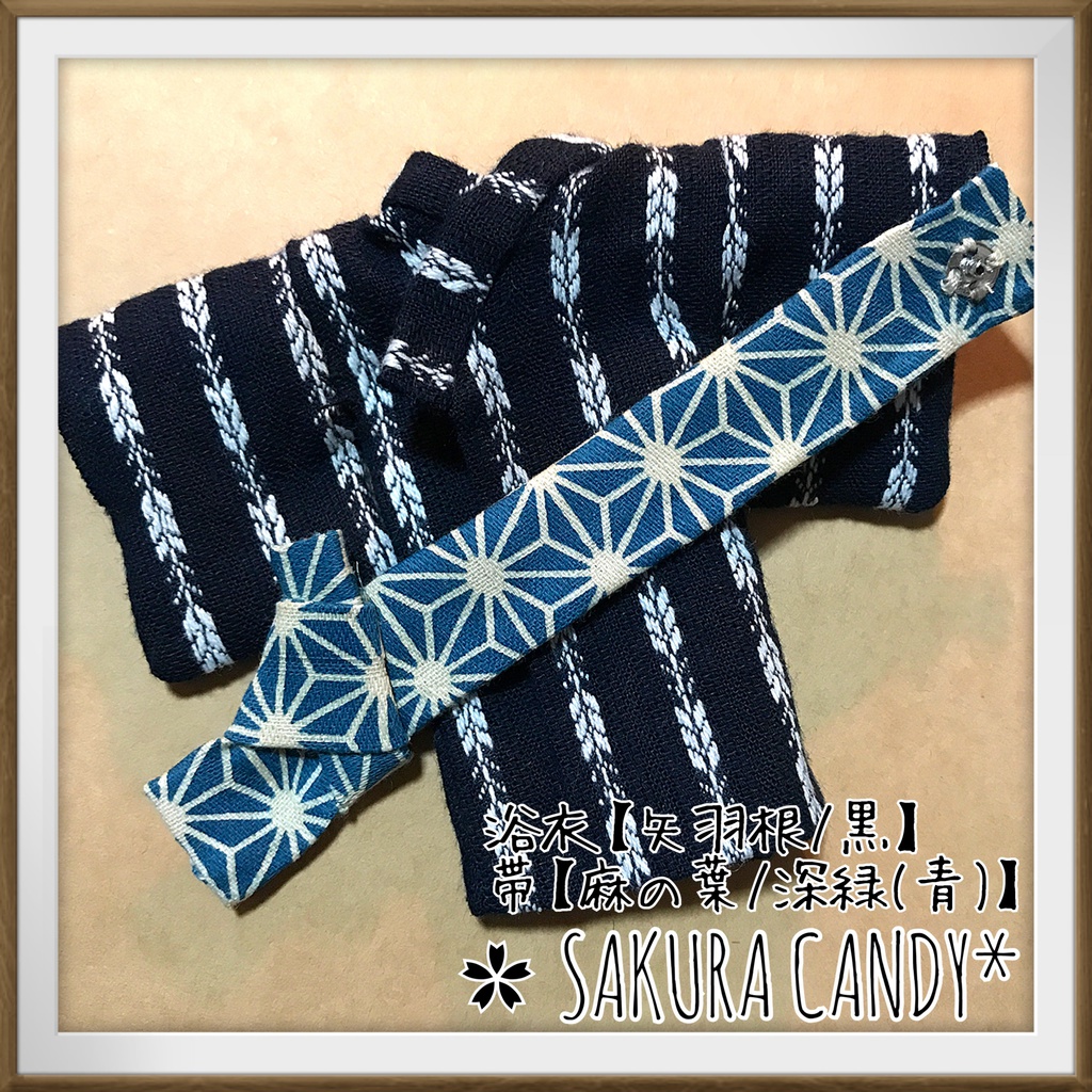 ☆お休み中☆【オビツ11】浴衣&帯☆2点セット