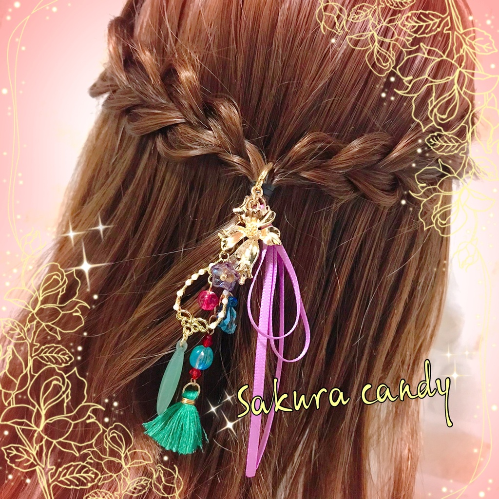 【原神イメージ】かんざし風イメージポニーフック