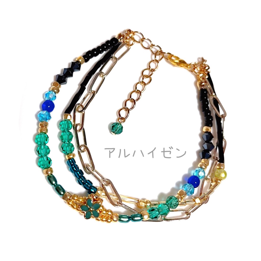 【原神イメージ】三連イメージブレスレット