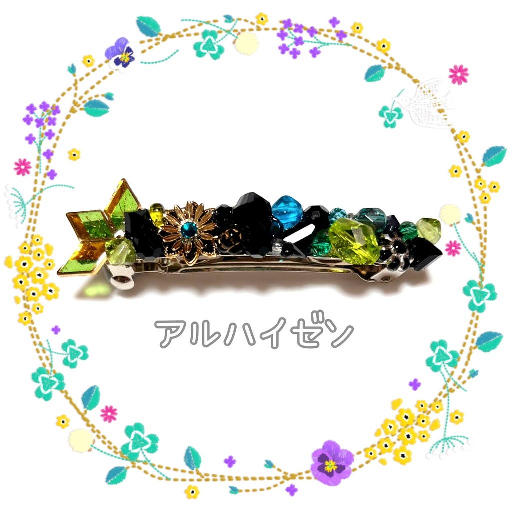 【原神イメージ】キラキラ宝箱♡バレッタ