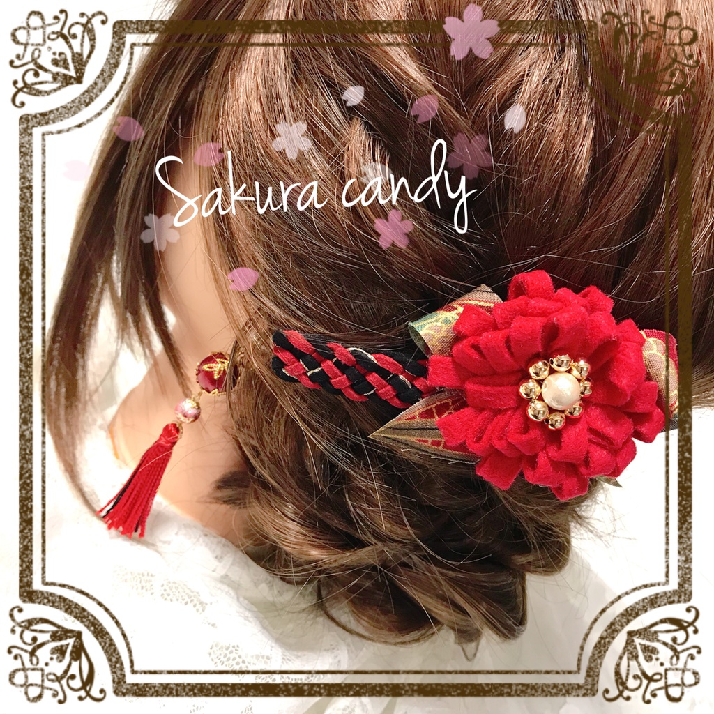 【刀剣乱舞イメージ】一輪の花☆和バレッタ