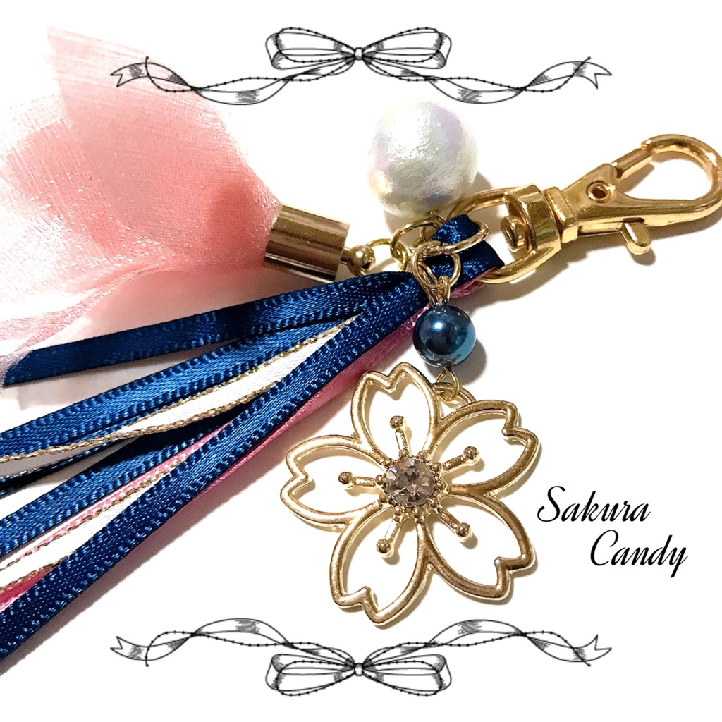 【刀剣乱舞イメージ】心待ち♡透かし桜のバッグチャーム