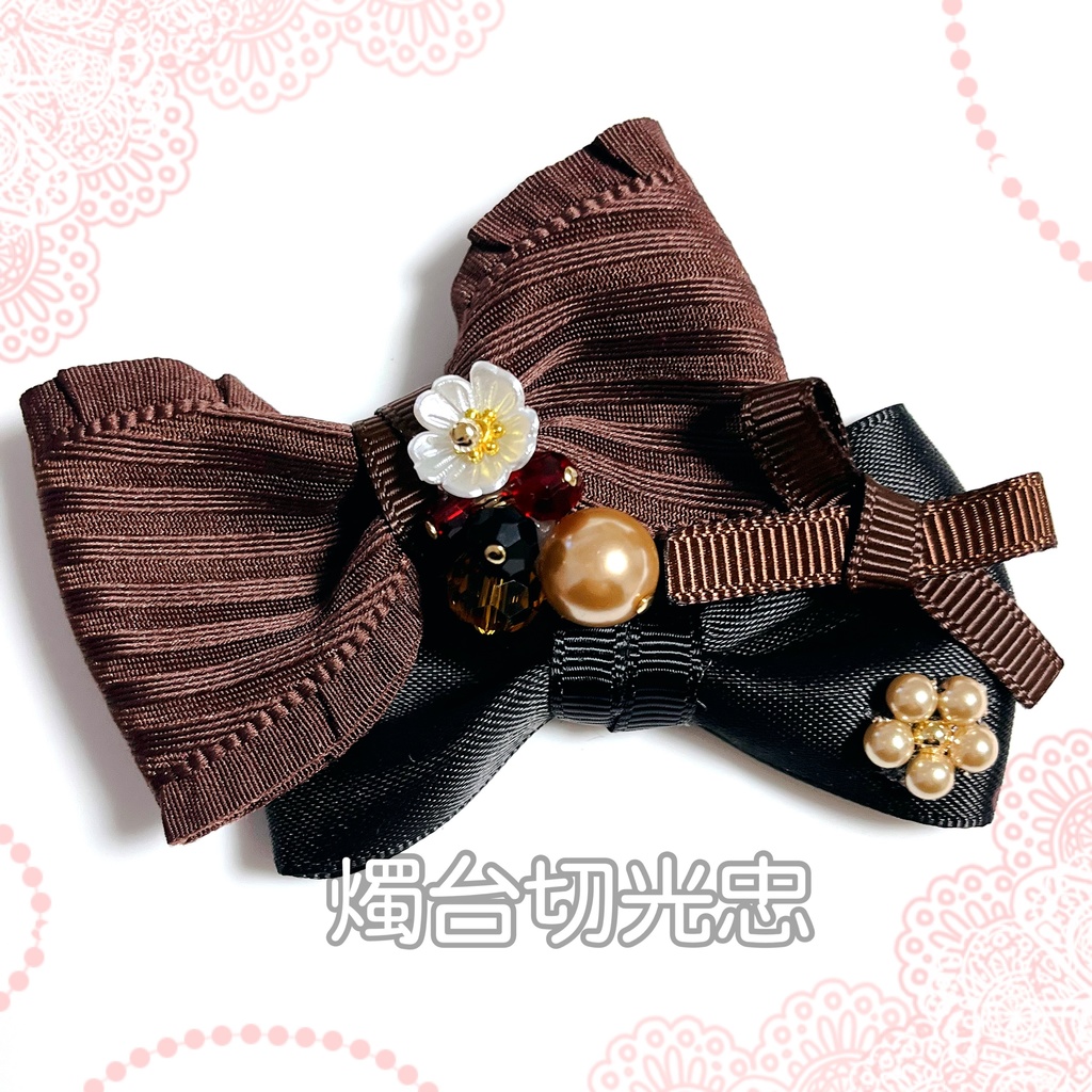 【刀剣乱舞イメージ】ふたりで待つ桜♡ダブルリボンバレッタ