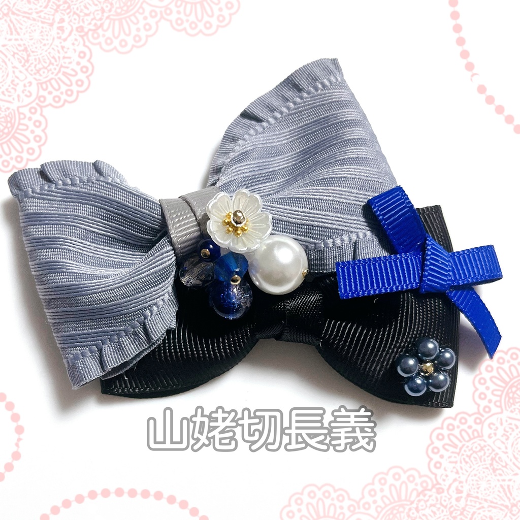 【刀剣乱舞イメージ】ふたりで待つ桜♡ダブルリボンバレッタ