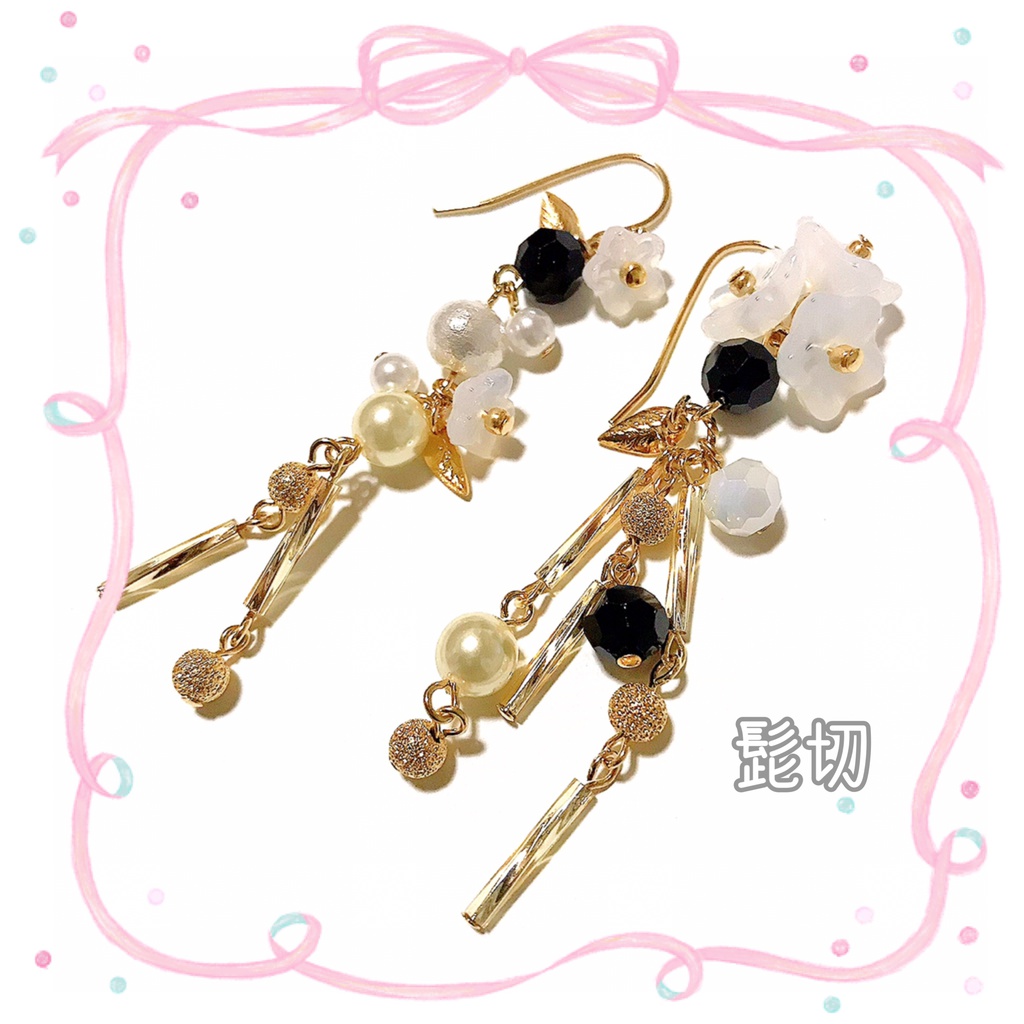 【刀剣乱舞イメージ】アシンメトリーピアス♡桜きらり。