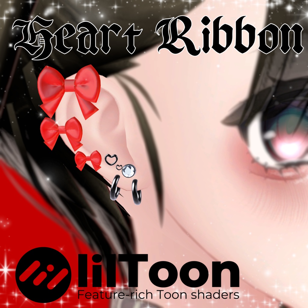 Heart Ribbon Earrings♡....