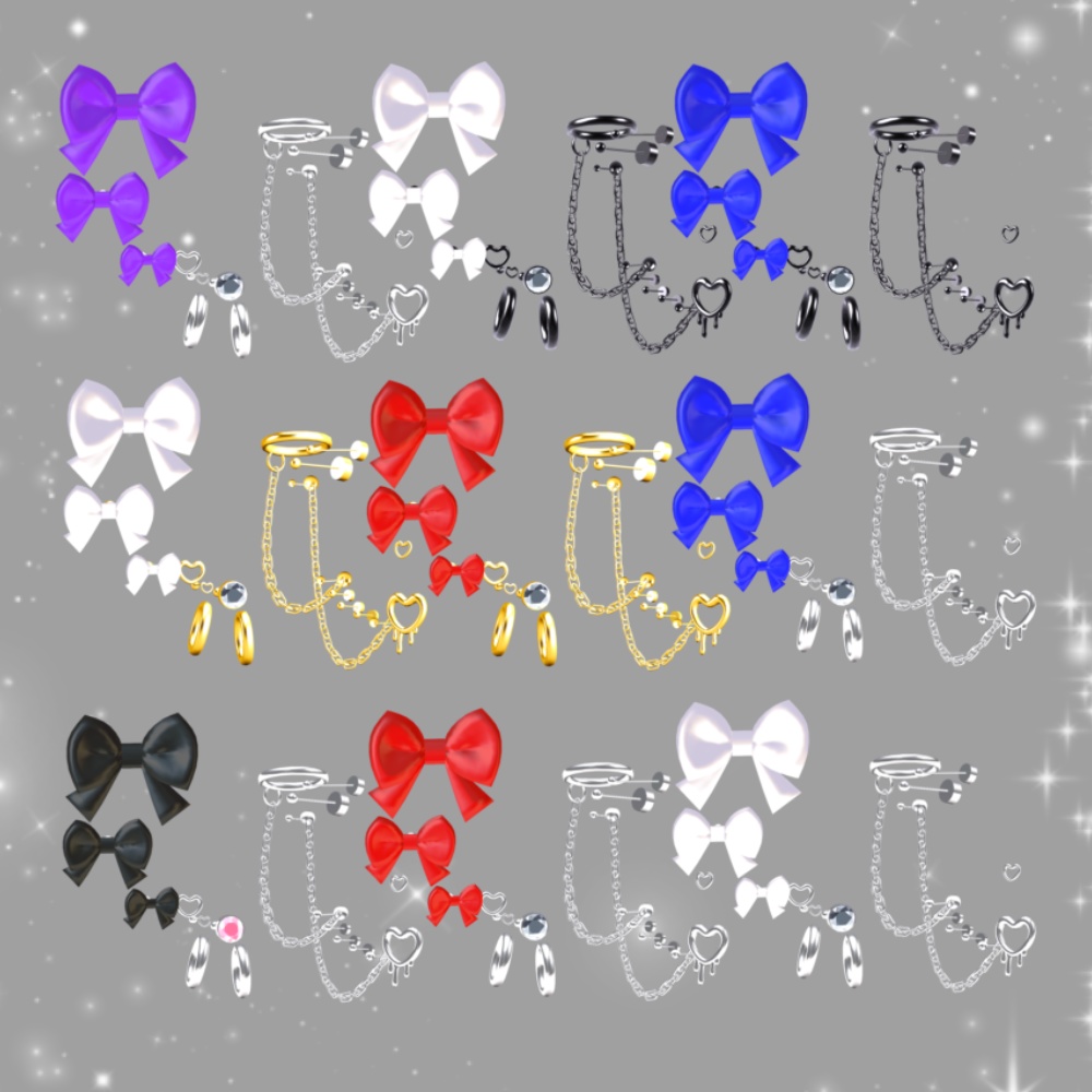 Heart Ribbon Earrings♡....