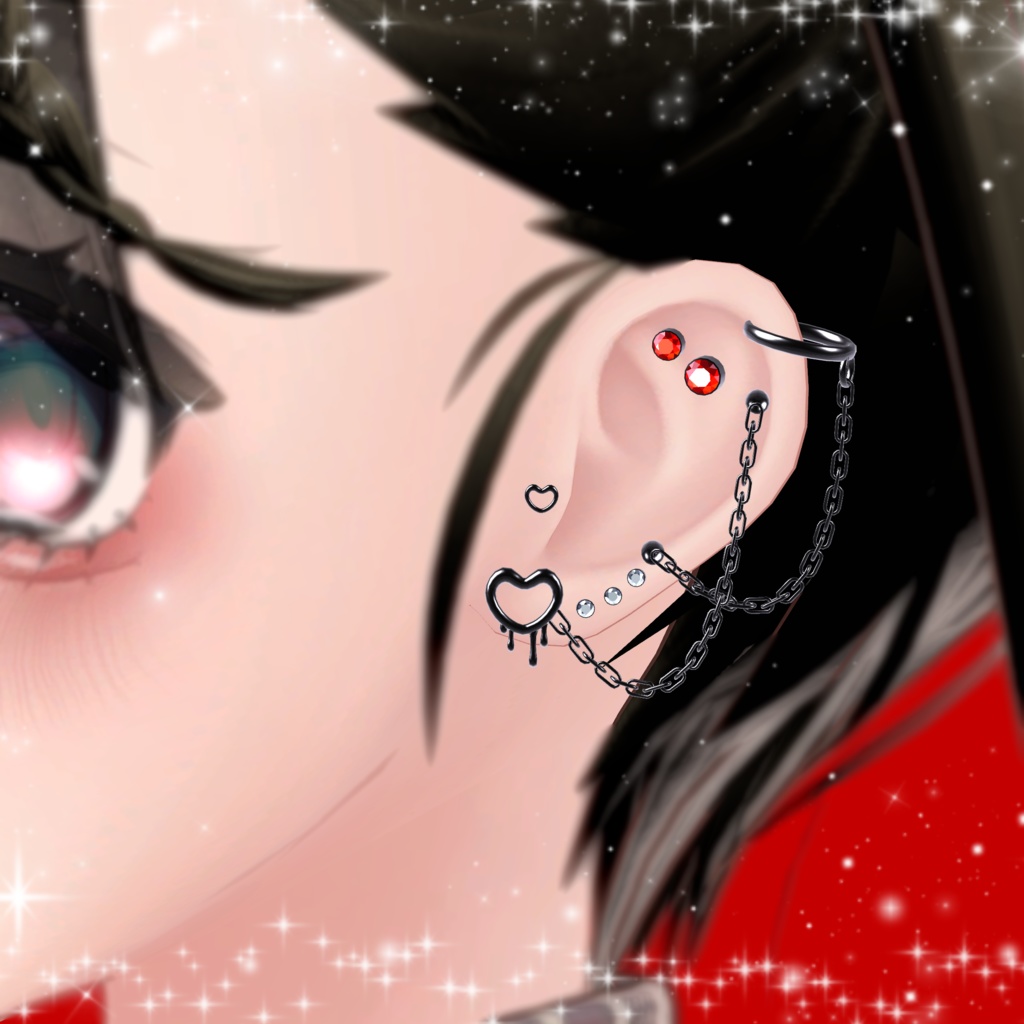 Heart Ribbon Earrings♡....