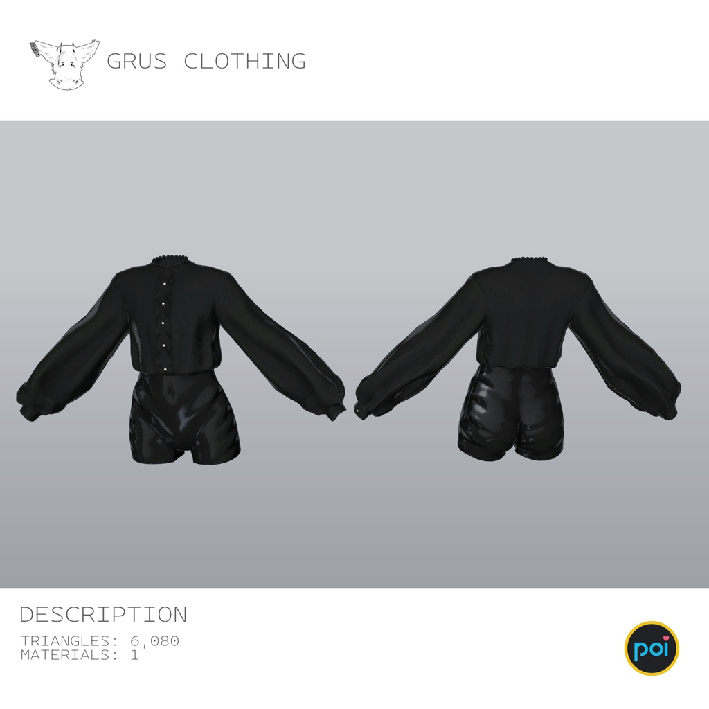 GRUS CLOTHING ブラウス+ショートパンツ/Blouse + shorts