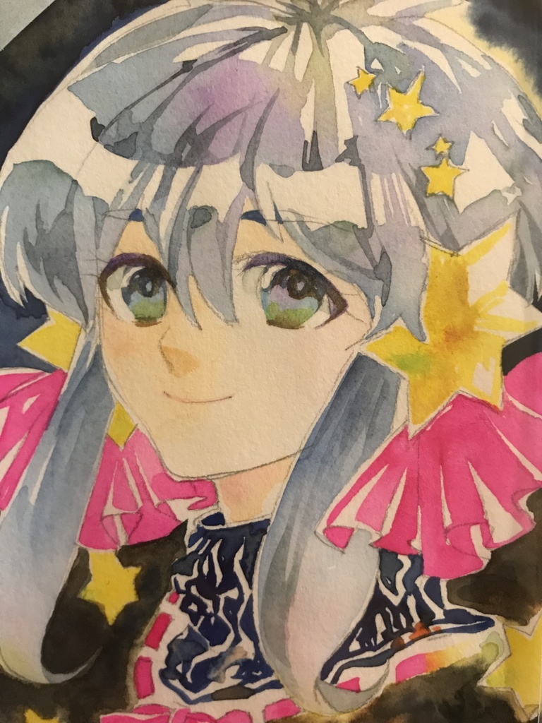 創作水彩画 ハガキサイズ