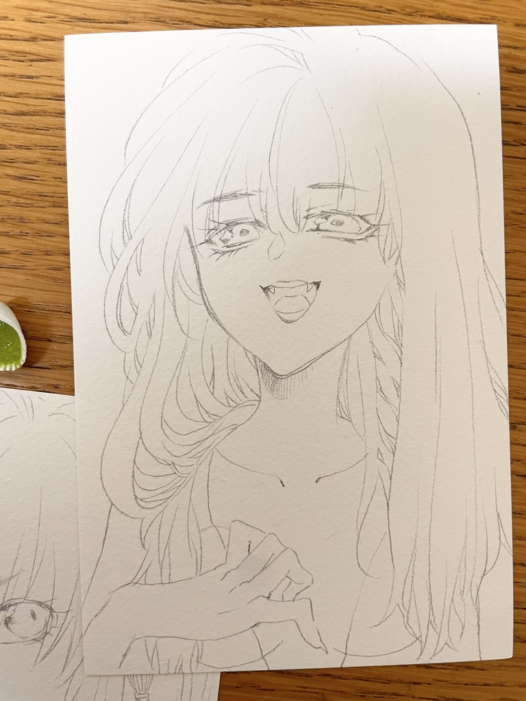 ハガキサイズの塗り絵 絵具つき