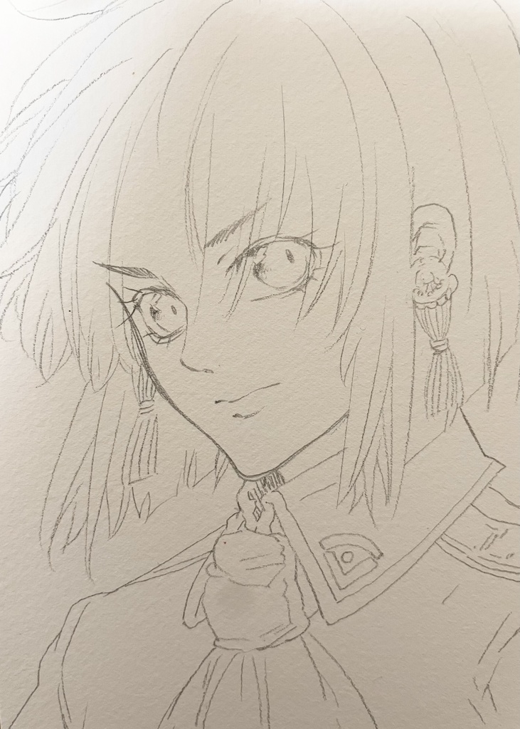 ハガキサイズの塗り絵 絵具つき