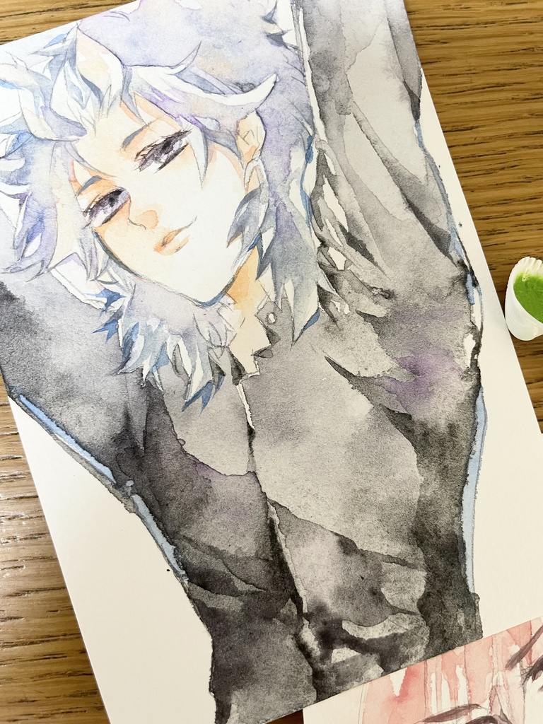 水彩画(ひとつぶの絵具付き)