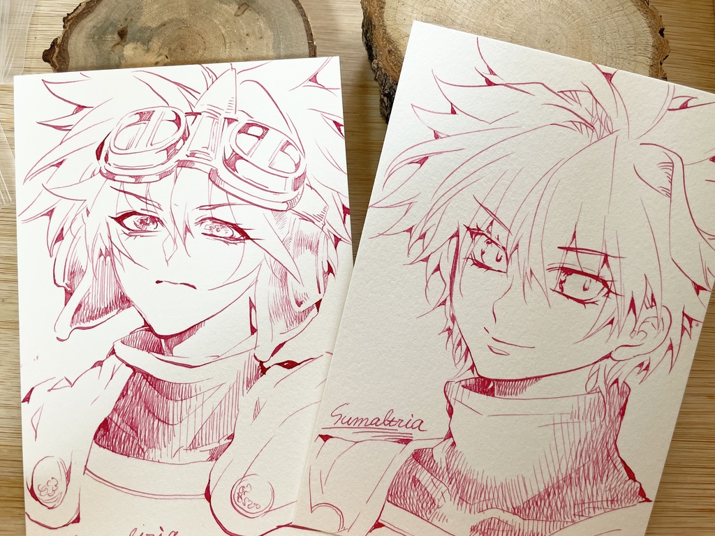 ハガキサイズの線画(サマルトリア)
