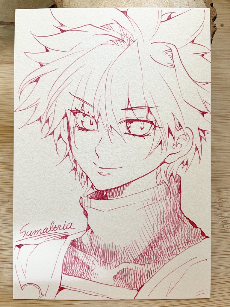 ハガキサイズの線画(サマルトリア)