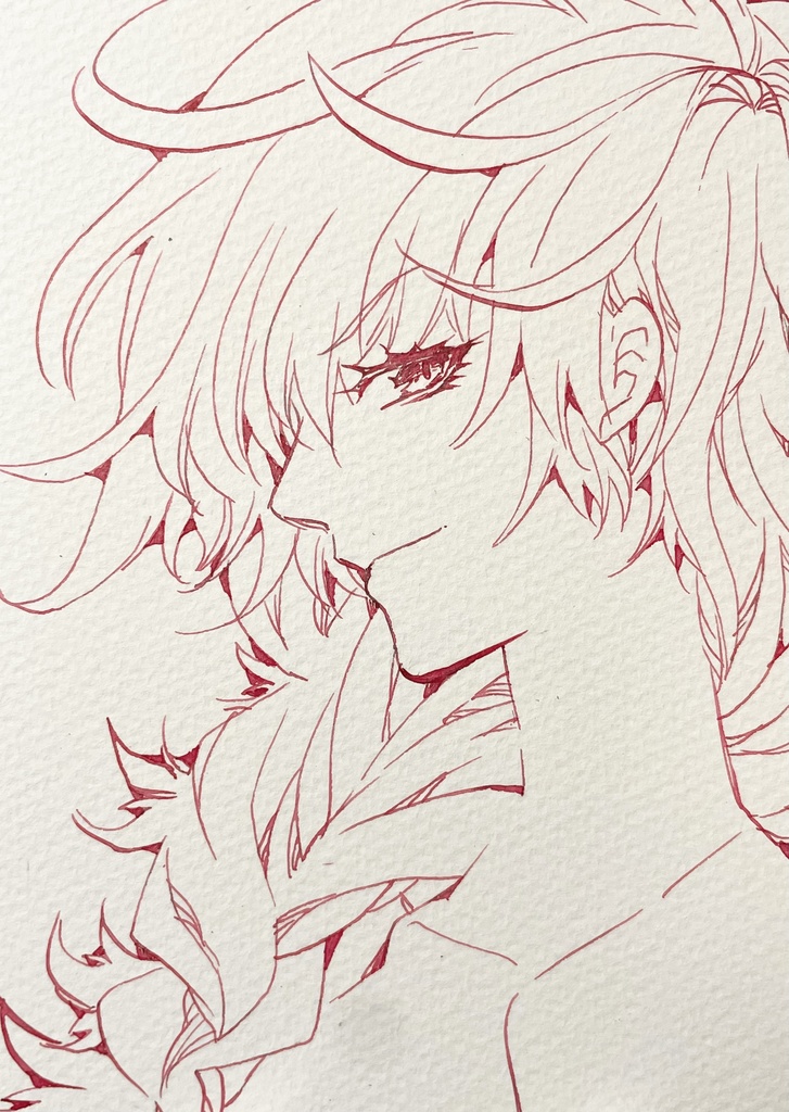 ハガキサイズのイラスト原画