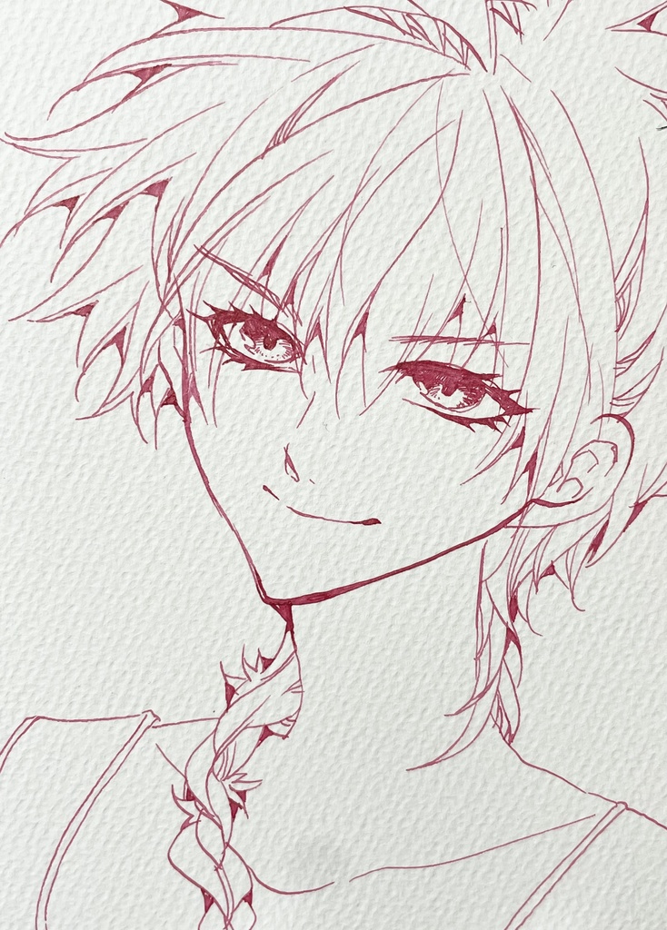 ハガキサイズのイラスト原画