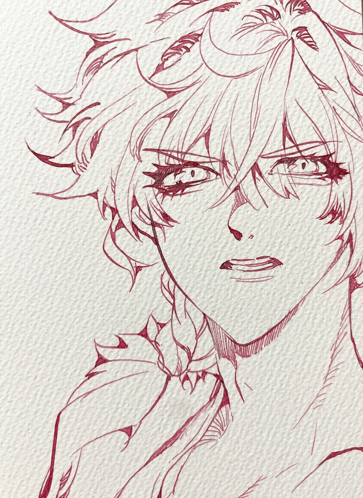 ハガキサイズのイラスト原画