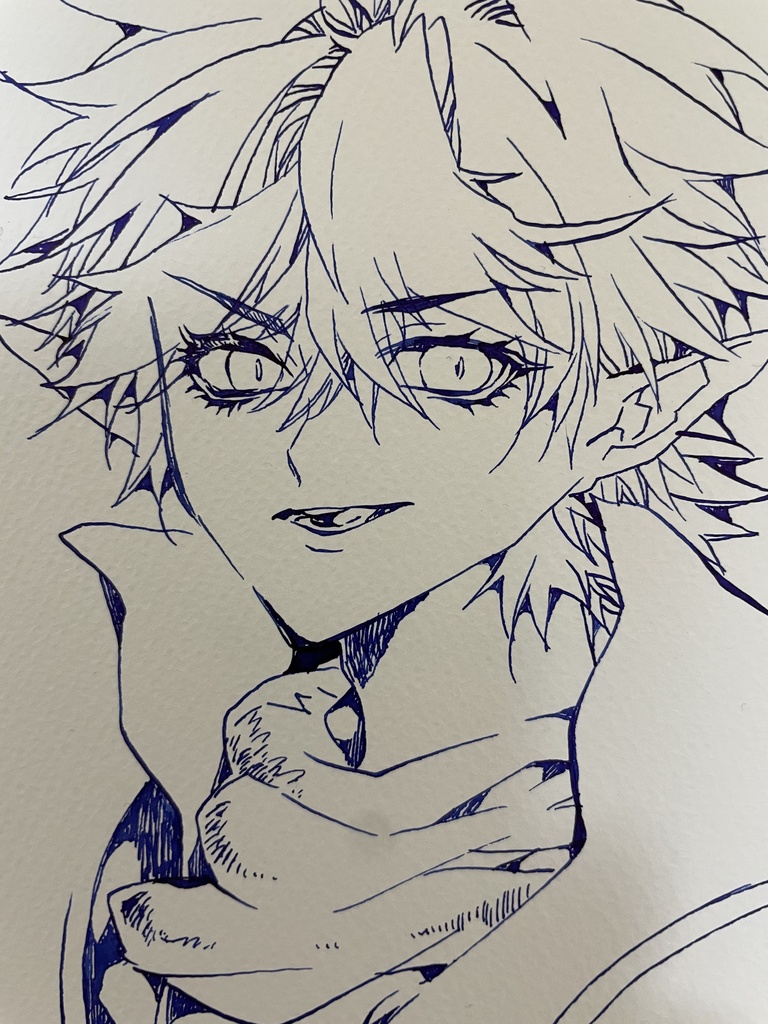 ハガキサイズのイラスト原画