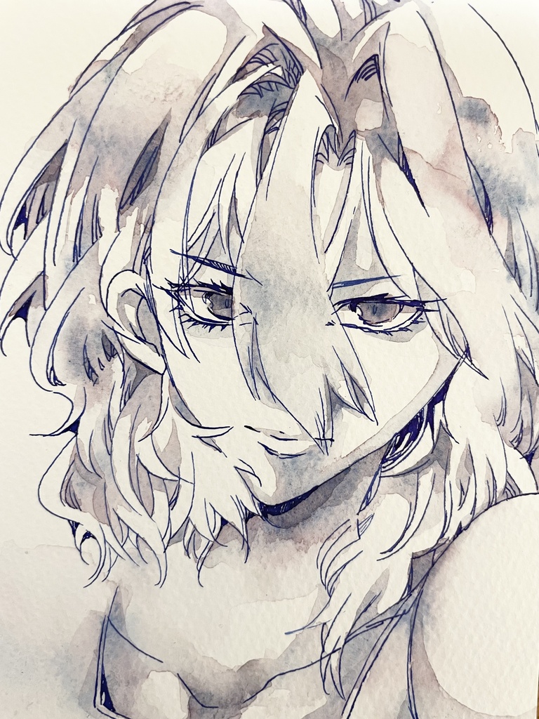創作水彩画原画　メラキ