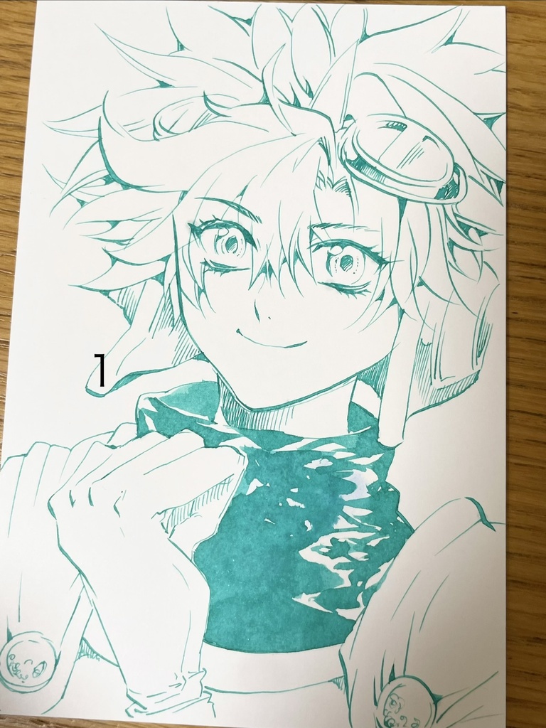 ハガキサイズのイラスト原画