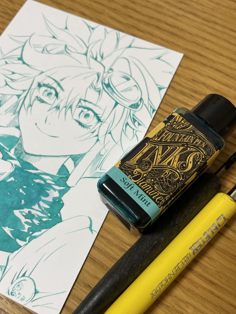 ハガキサイズのイラスト原画