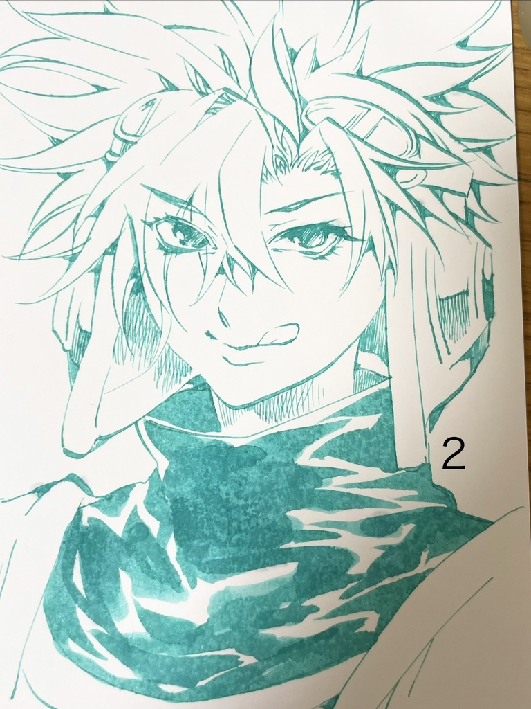 ハガキサイズのイラスト原画