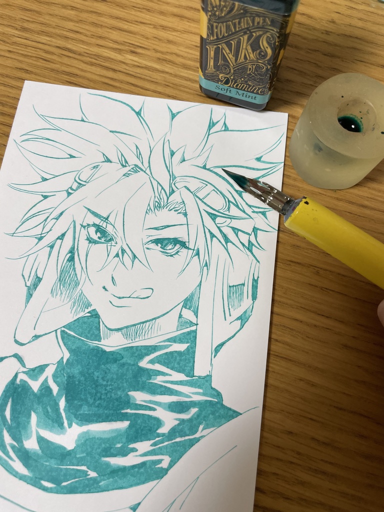 ハガキサイズのイラスト原画