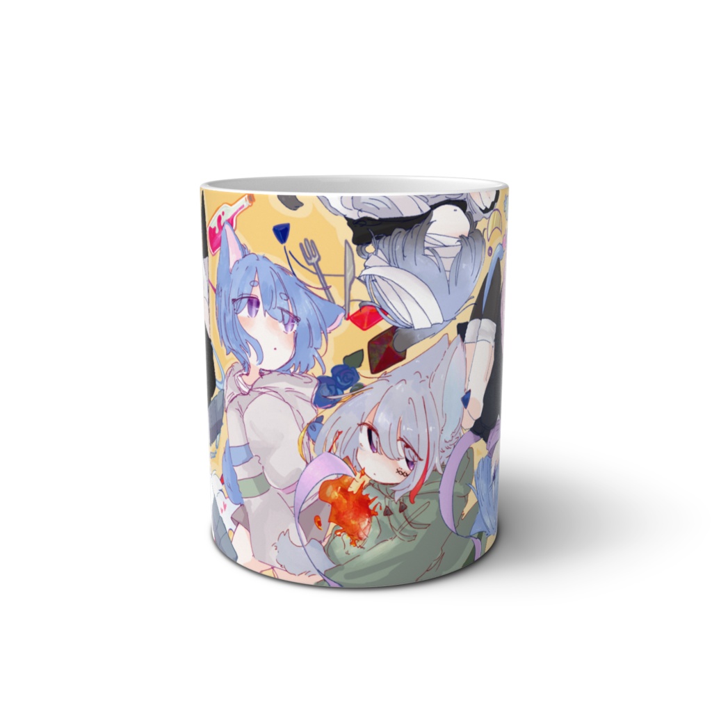 鬼灯もかさんの家のにゃんこマグカップ