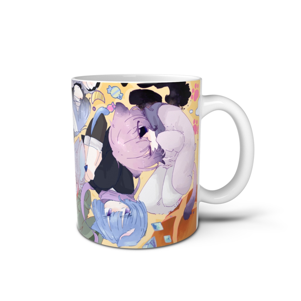 鬼灯もかさんの家のにゃんこマグカップ