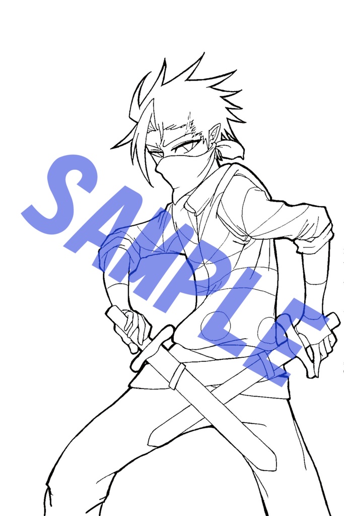 キャラクター塗り絵7枚セット