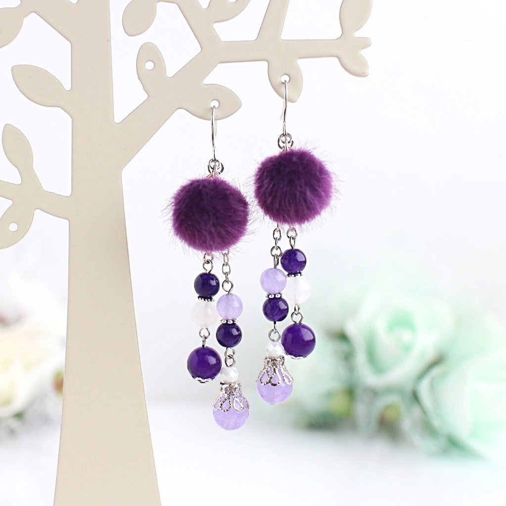 【wrwrd!】 メンバーイメージ天然石ピアスorイヤリング(ファータイプ)