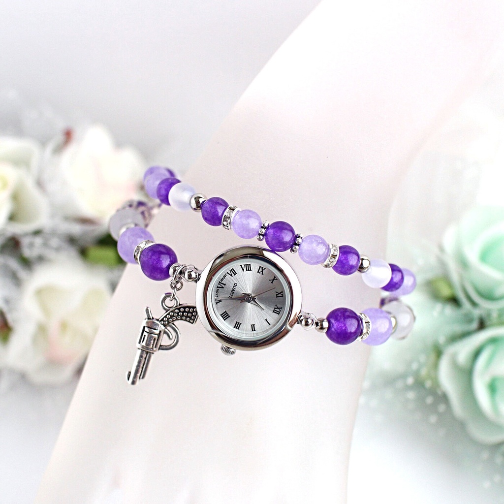 ※変更あり※【wrwrd!】メンバーイメージ天然石2連ブレスウォッチ