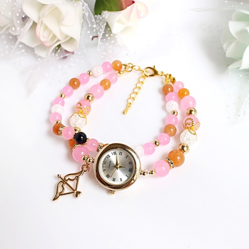 ※変更あり※【wrwrd!】メンバーイメージ天然石2連ブレスウォッチ