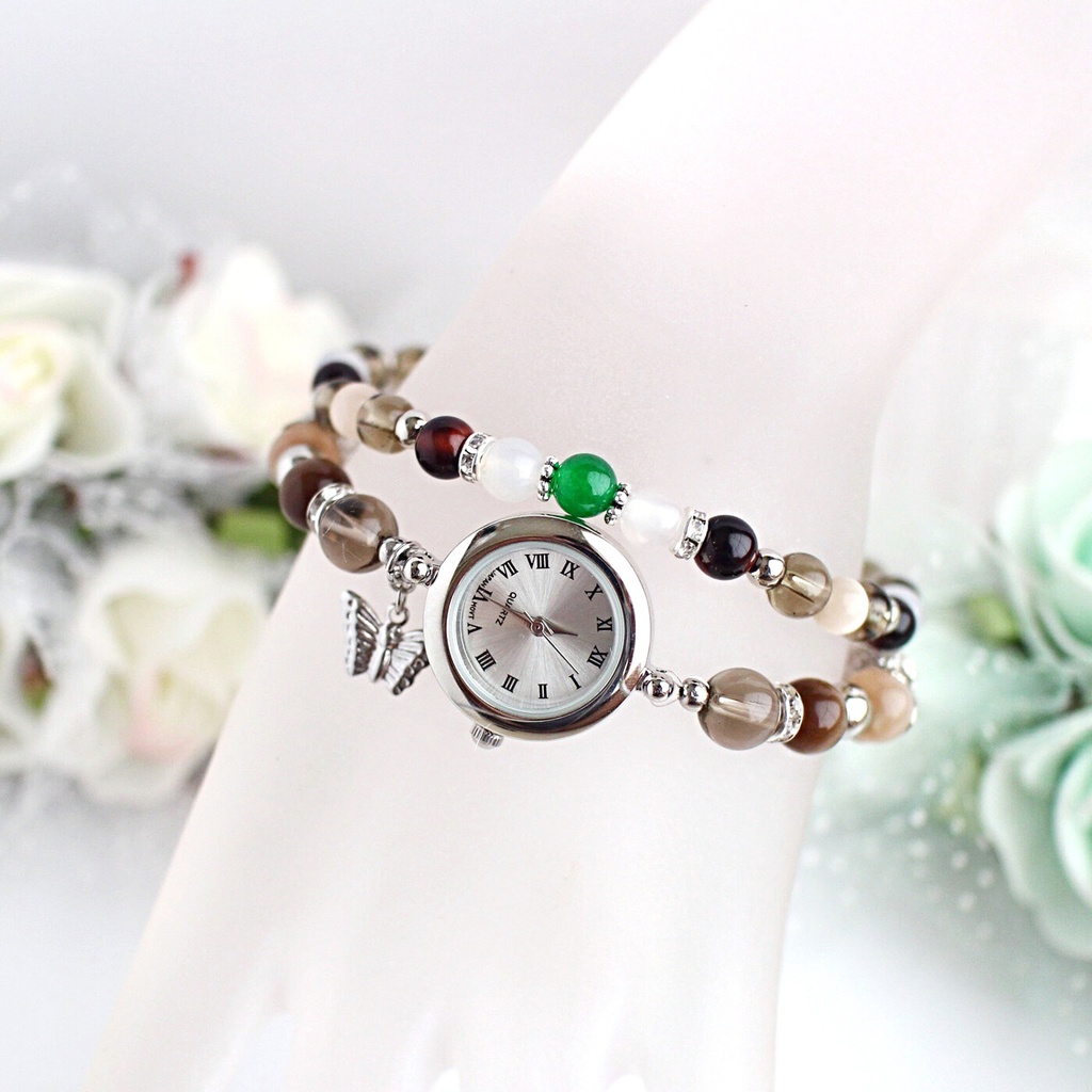 ※変更あり※【wrwrd!】メンバーイメージ天然石2連ブレスウォッチ