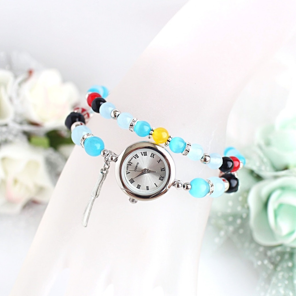 ※変更あり※【wrwrd!】メンバーイメージ天然石2連ブレスウォッチ