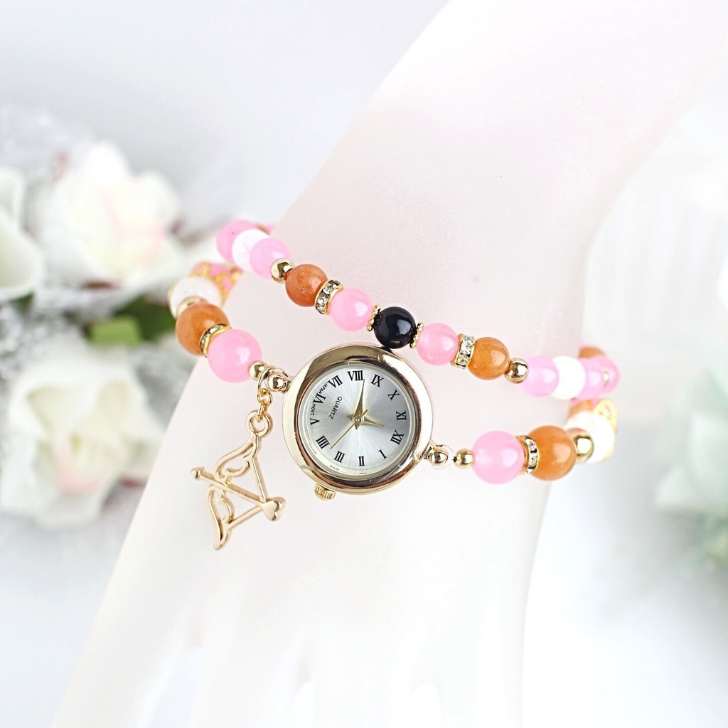 ※変更あり※【wrwrd!】メンバーイメージ天然石2連ブレスウォッチ