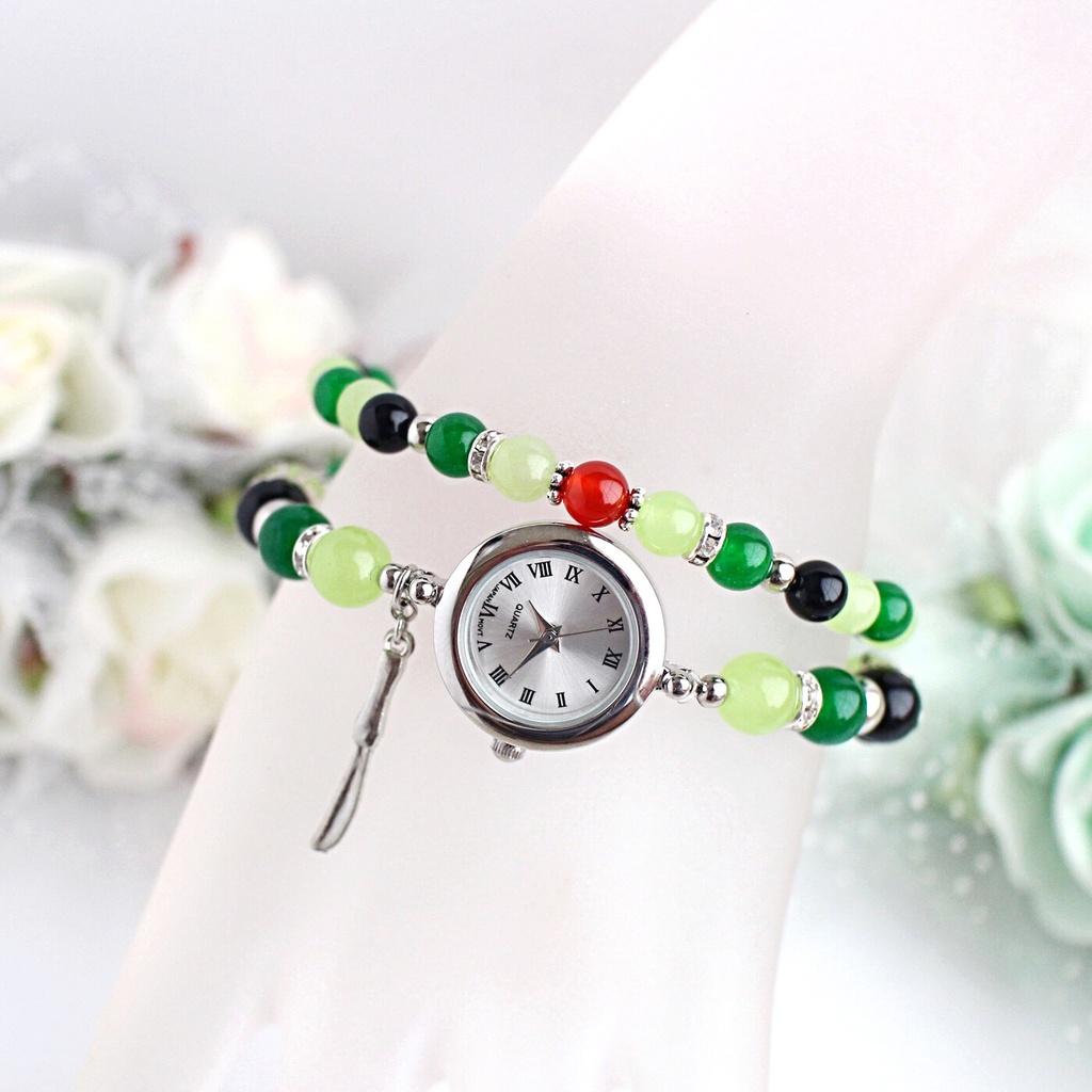 ※変更あり※【wrwrd!】メンバーイメージ天然石2連ブレスウォッチ