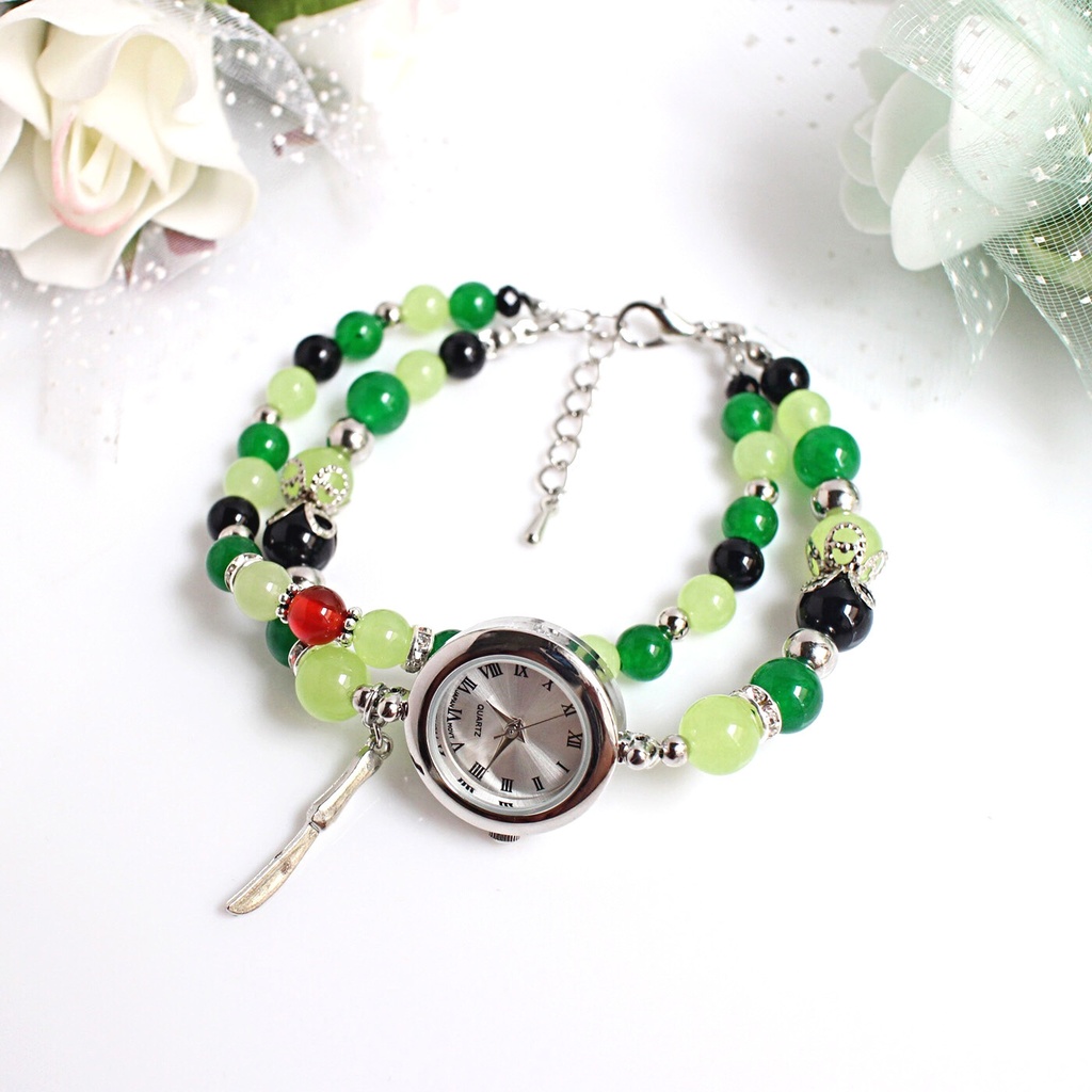 ※変更あり※【wrwrd!】メンバーイメージ天然石2連ブレスウォッチ