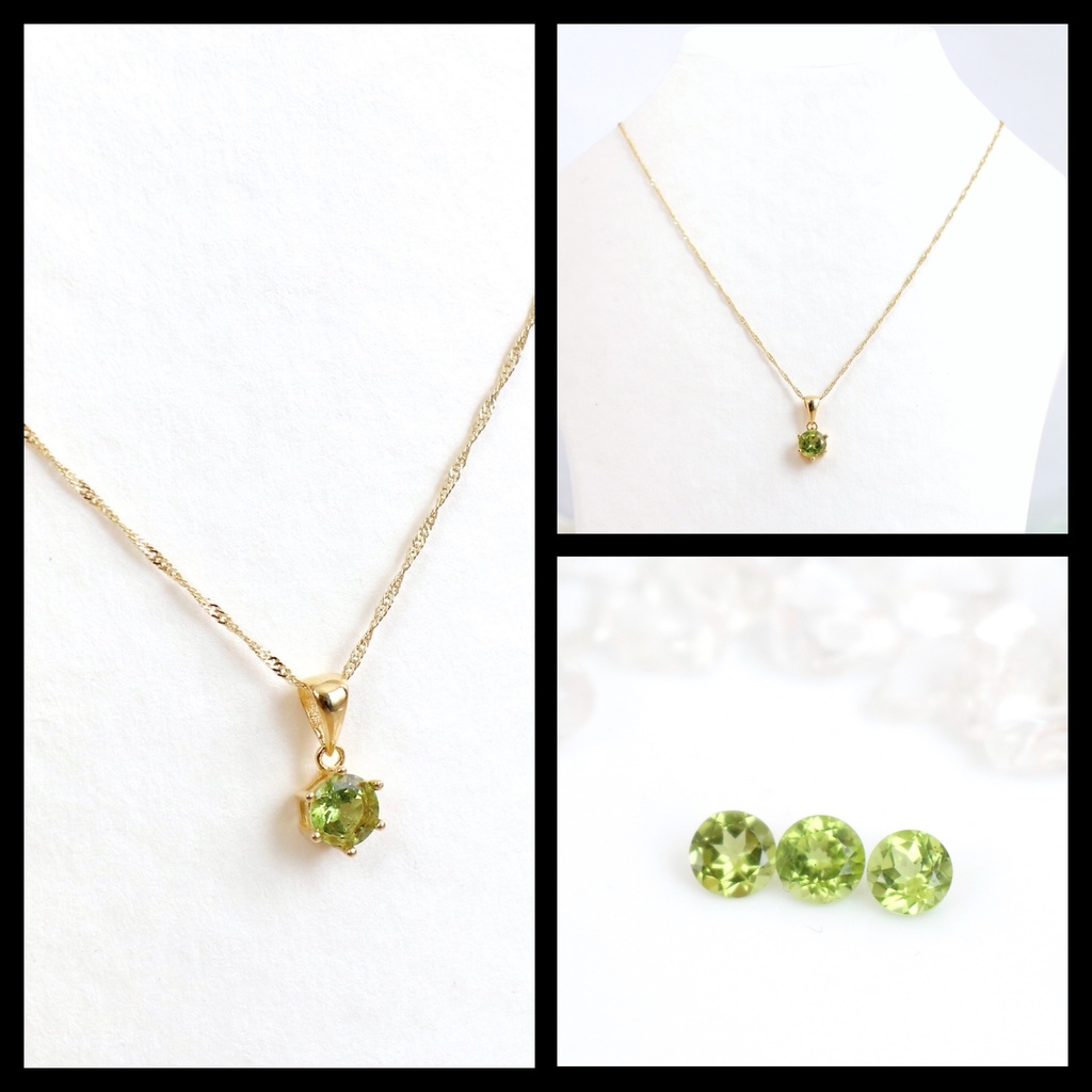 天然石❤︎誕生石ネックレス7月〜12月❤︎18KGP