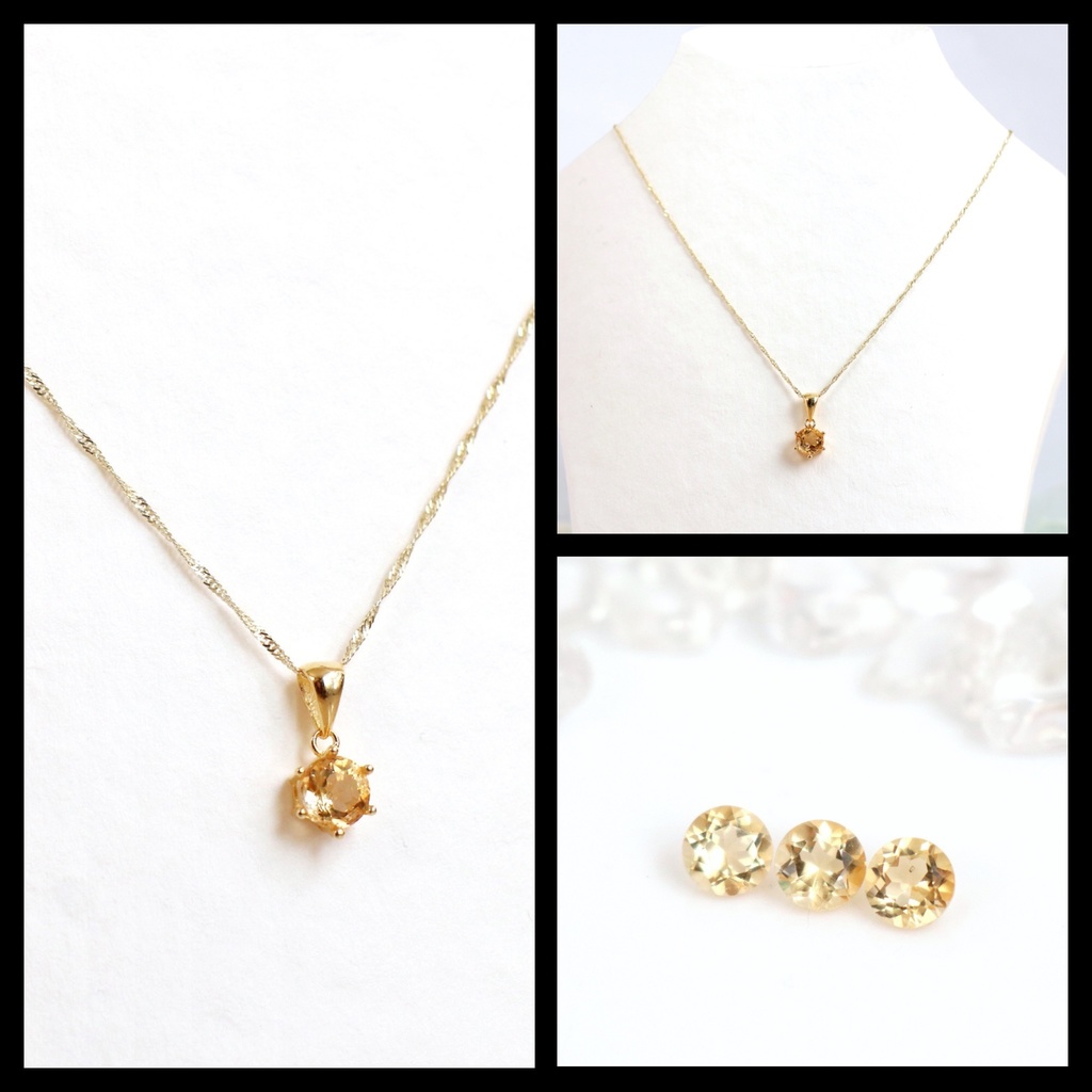 天然石❤︎誕生石ネックレス7月〜12月❤︎18KGP