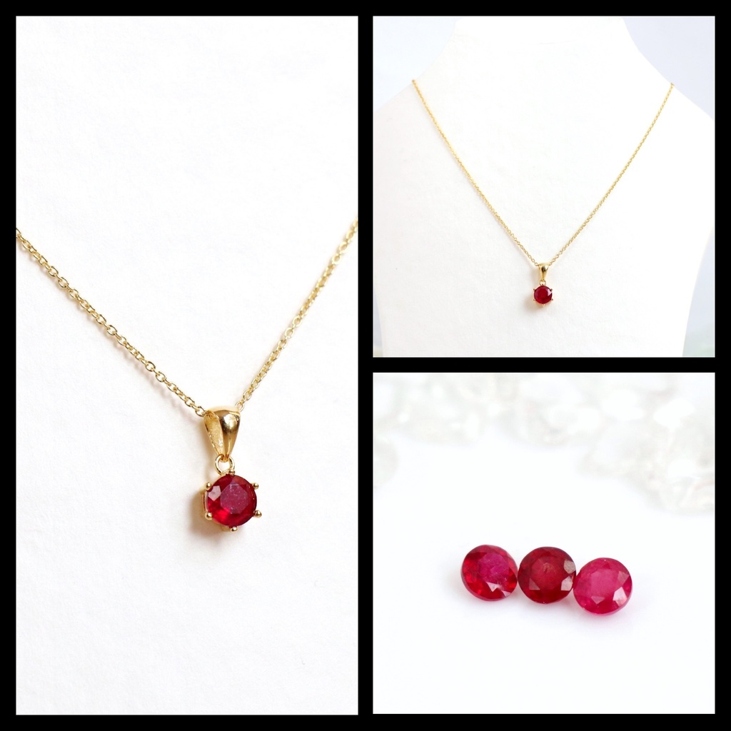 天然石❤︎誕生石ネックレス7月〜12月❤︎18KGP