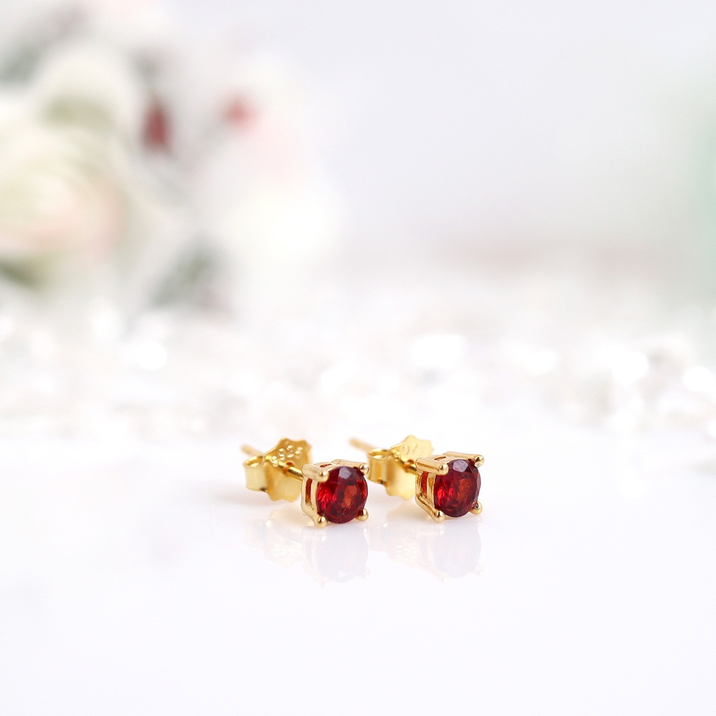 天然石の一粒ピアス❤︎18KGF❤︎誕生石