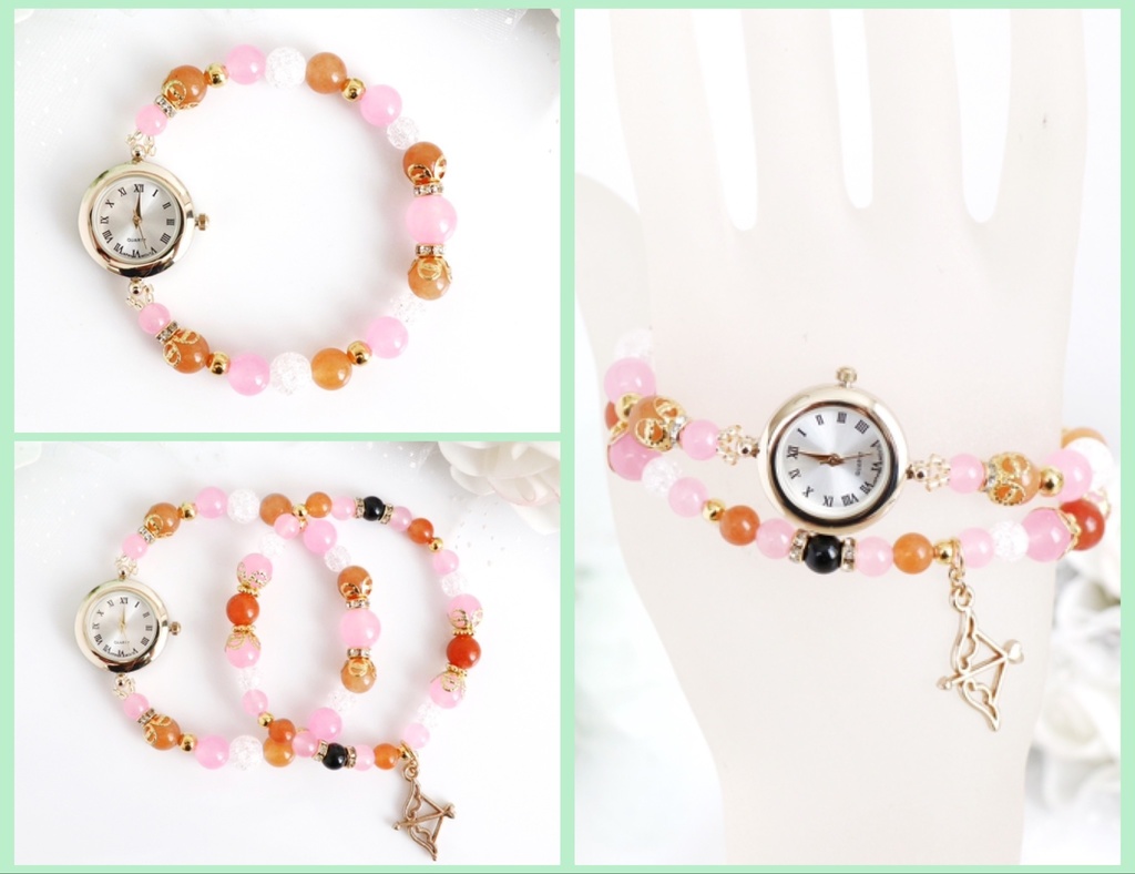 【wrwrd!】メンバーイメージ天然石ブレスウォッチ(ゴムタイプ)