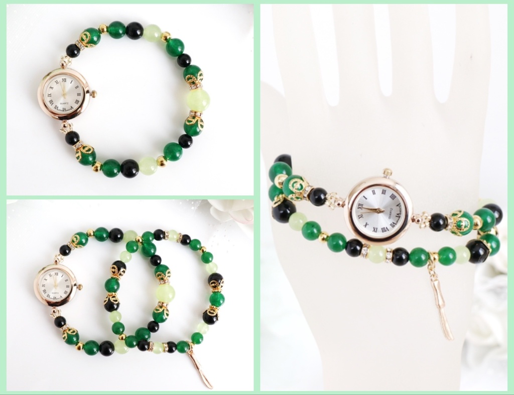 【wrwrd!】メンバーイメージ天然石ブレスウォッチ(ゴムタイプ)