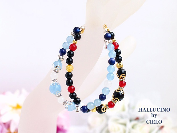 【刀剣乱舞】キャライメージ天然石ブレスレット(2連タイプ)